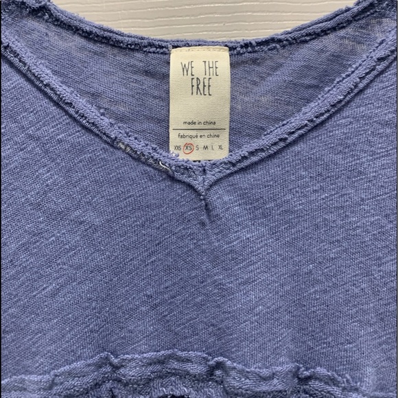 Free People Sundial Dip-Dye Blue Top - Picture 4 of 5